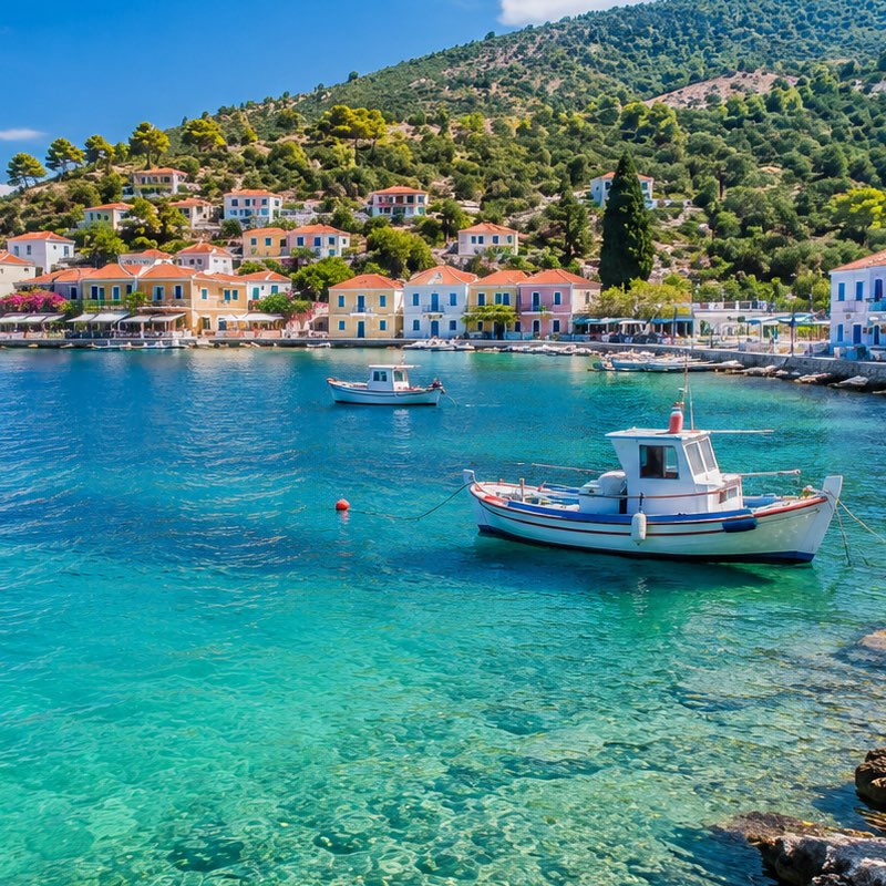 fly drive Kefalonia