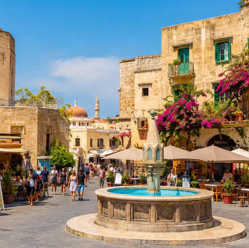fly drive Rhodos